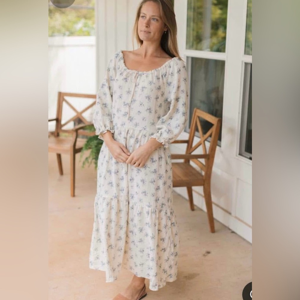 SOLD Grade & Gather Cotton Floral Dress
